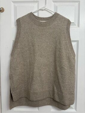 H&M Beige Sleeveless Sweater – Women's Medium